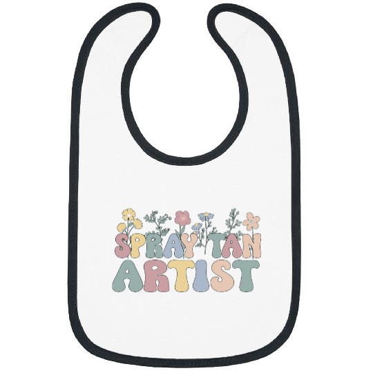 Spray Tan Artist Flowers Spray Tanning Artist Bibs