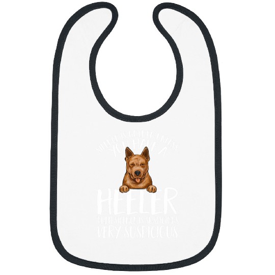 Red Heeler Silence Is Golden Australian Cattle Dog Bibs