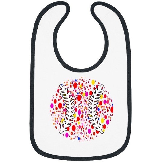 International Dot Day Funny Colored Baseball Polka Dot Bibs