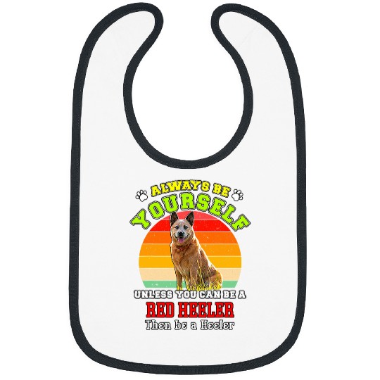Red Heeler Dog Owners Cattle Lovers Dog I Love Red Heelers 27 Bibs