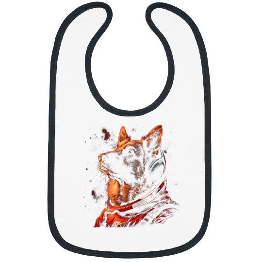 Funny German Shepherd Lovers Dog Astronaut In The Space Bibs