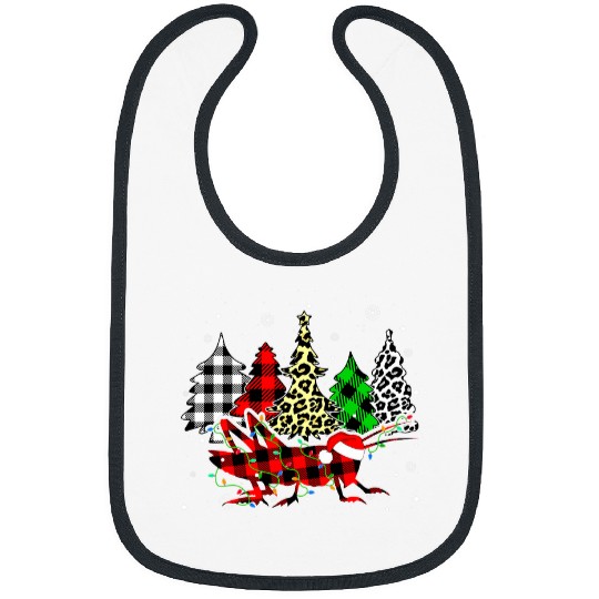 xmass Grasshopper Animals Christmas buffalo plaids Leopard Bibs