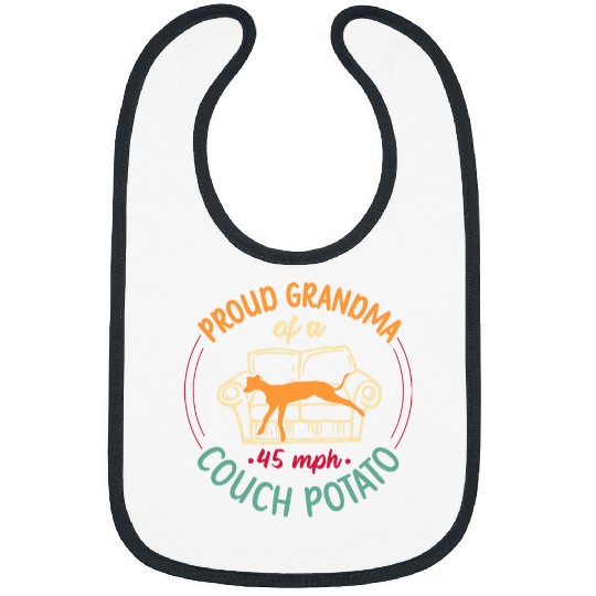 Italian Greyhound Rescue Design for a Greyhound Grandma Bibs
