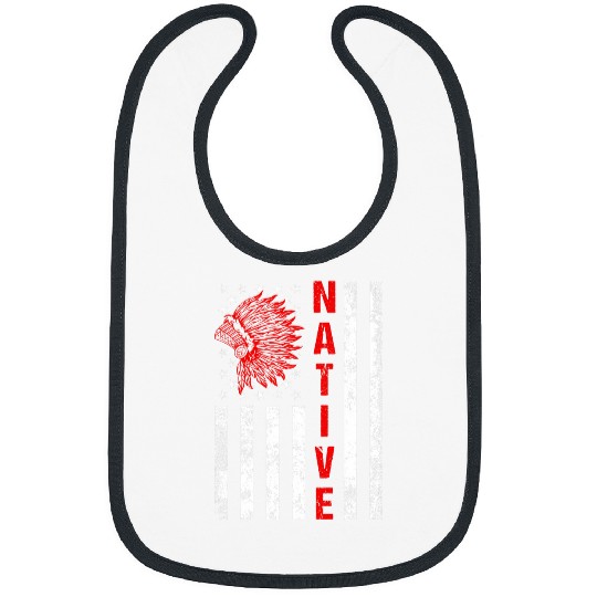 Native American Day vintages Flag USA Indigenous People Bibs