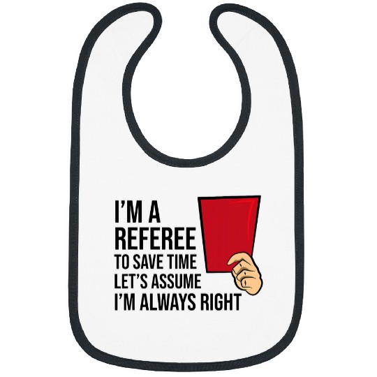 Soccer Referee Football Lover Coachs Player Graphic Bibs