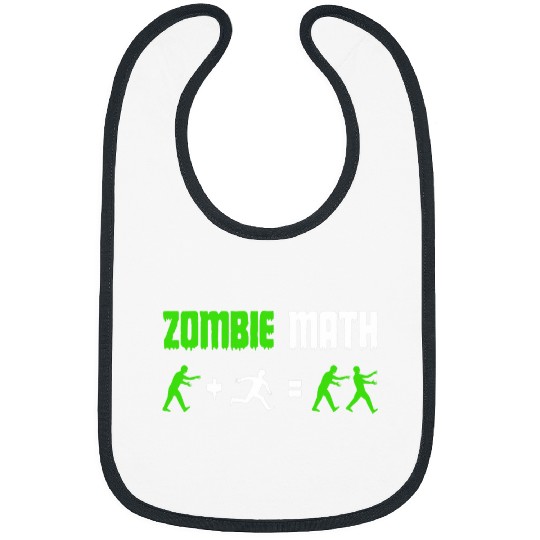 Zombie Math Halloween Funny Math Teachers Bibs