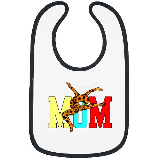 Sunflower Gymnastics Mom Mothers Day Gift Women Bibs