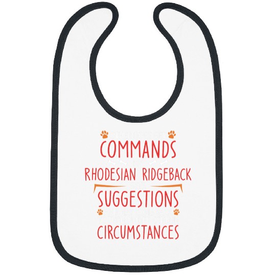 rhodesian ridgeback Commands Bibs