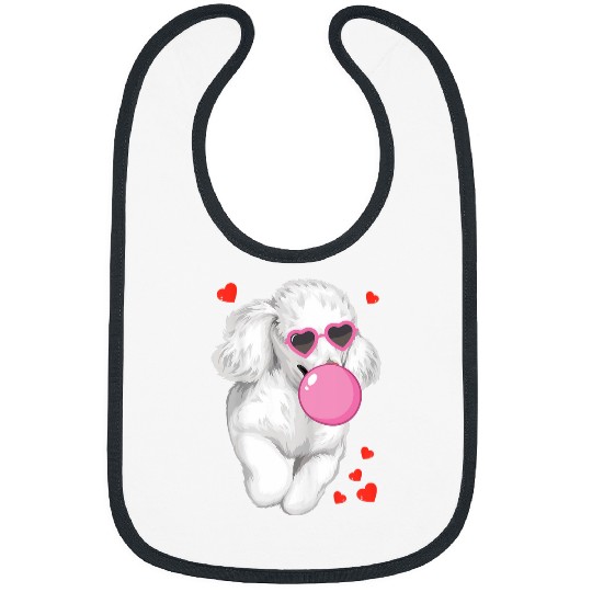 Womens Pig Bubblegum Poodle Dog Pink Sunglasses Poodle Dog Bibs