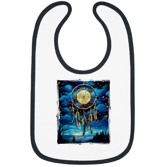 Native American Dreamcatcher Indian Design 14 Bibs