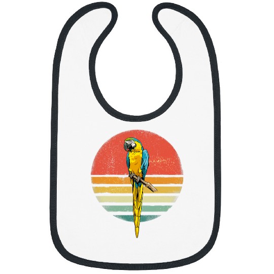 Retro vintages Parrot Bird Watching Bird Lover Bird Watcher Bibs