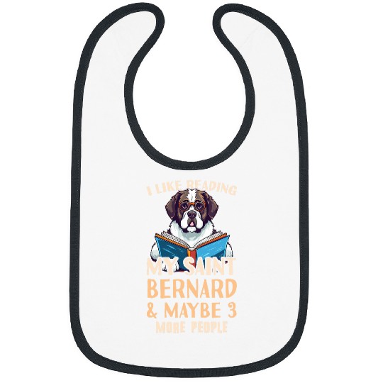 Saint Bernard Reading Outfit Saint Bernard Mom Bibs