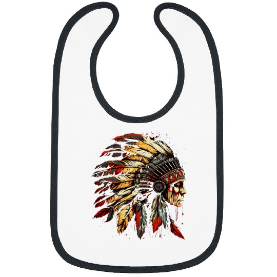 Native American Dreamcatcher Indian Design 18 Bibs