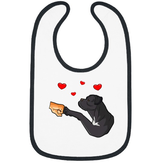 Human fist dog paw Cane Corso Bibs