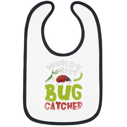 Worlds bests Bug Catcher Insect Collector Animal Funny Bug 21 Bibs
