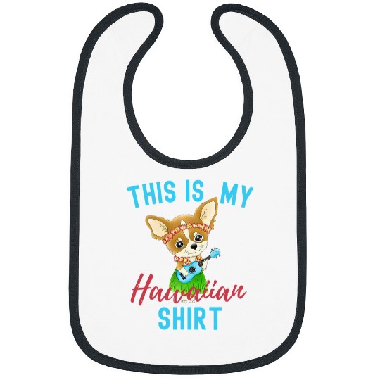 Hawaiian Halloween Chihuahua This Is My Hawaiian Bibs