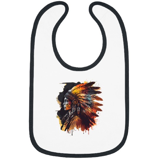 Native American Dreamcatcher Indian Design 33 Bibs