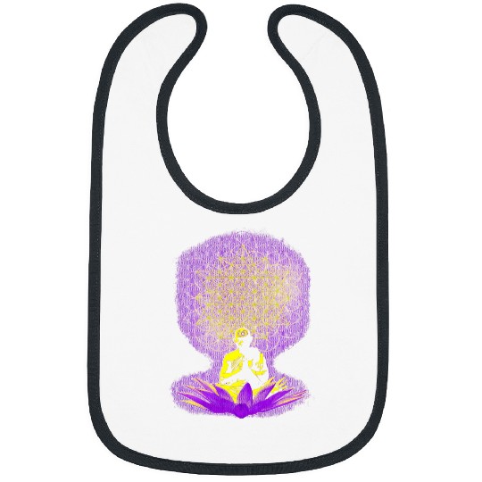 Monk Lotus Tetrahedron Flower Of Life Bibs