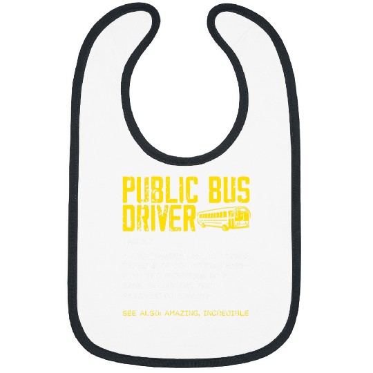 School Bus Driver Job Profession Transport Driving 6 Bibs