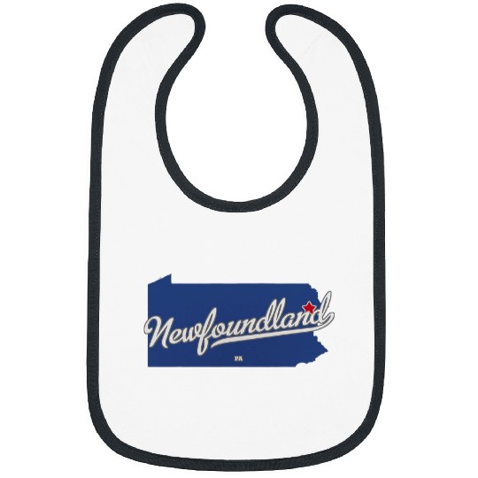 Newfoundland Pennsylvania PA Map Bibs