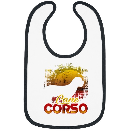 vintages Cane Corso Lover Italian Dog Pet Sunset Cane Corso 16 Bibs