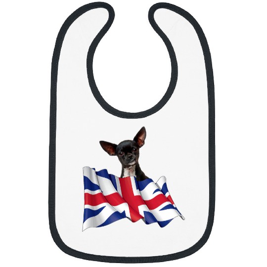 Union Jack Flag Dog Chihuahua Bibs
