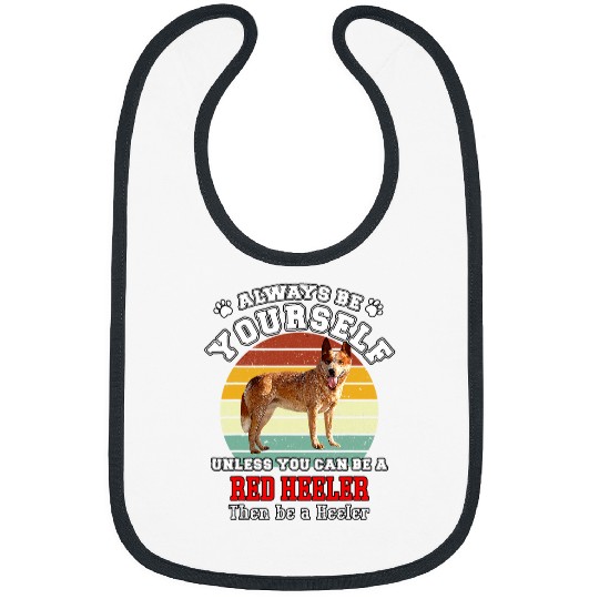 Red Heeler Dog Owners Cattle Lovers Dog I Love Red Heelers 1 Bibs