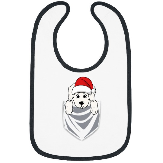 Pocket Graphic Great Pyrenees Funny Dog Christmas Gift Bibs
