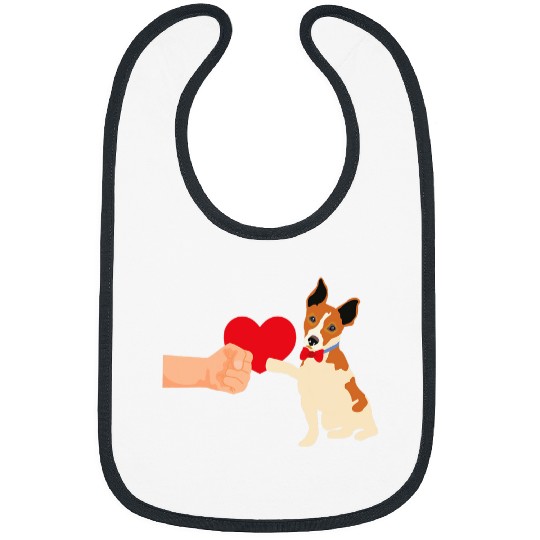 Jack Russell Terrier Love Dog Lover Pet Owner Puppy Bibs