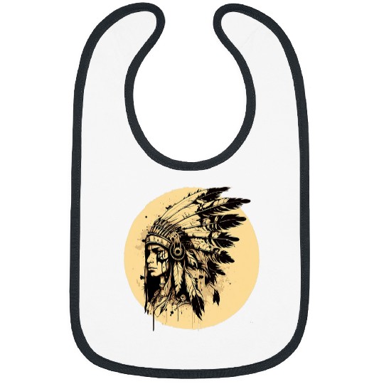 Native American Dreamcatcher Indian Design 16 Bibs