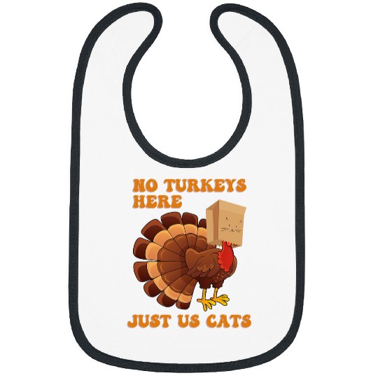 Thanksgiving Cat Funny Turkey MEOW Disguise Purrkey 2 Bibs