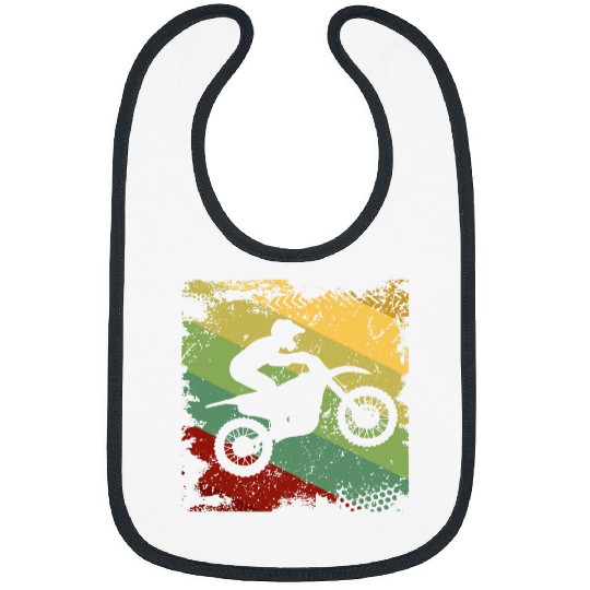 Retro Off Road Motorcycle Motocross Racing Gift Bibs