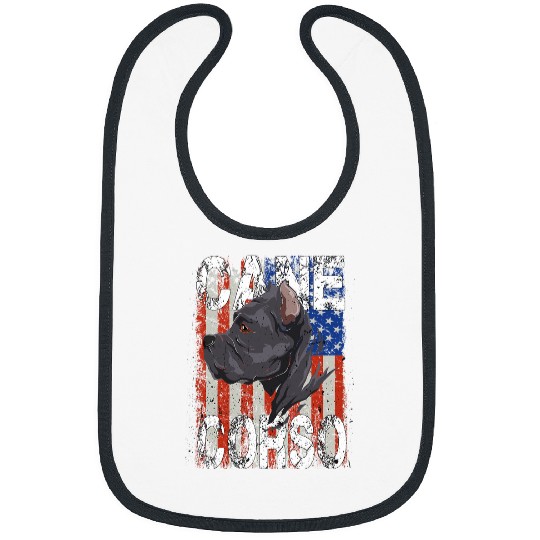 USA Cane Corso Amerika Bibs