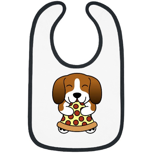 Pizza Basset Hound Dog Bibs