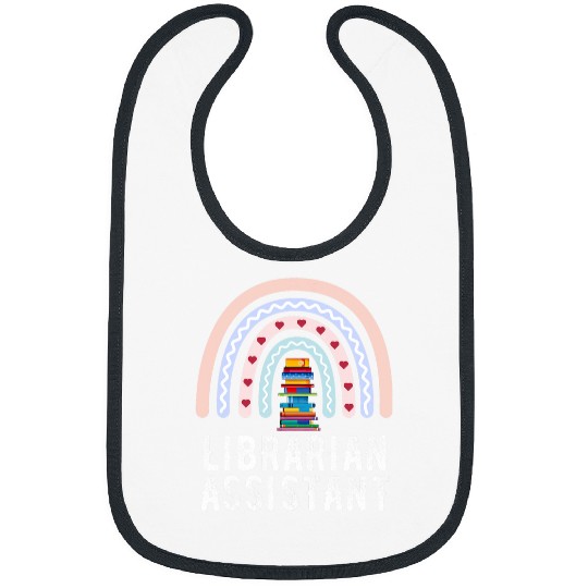Librarian Assistant Library Book Reader For Women and men Bibs