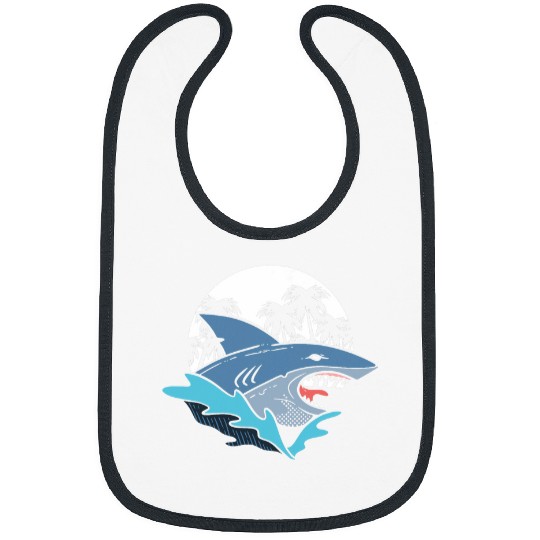 Shark Rage Face Aquatic Biologist Bibs