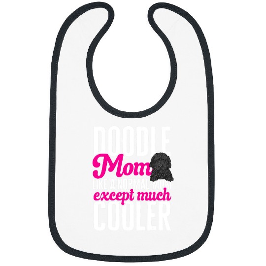 Black Goldendoodle dog Dood Doodle Mom Doodle Dog Bibs