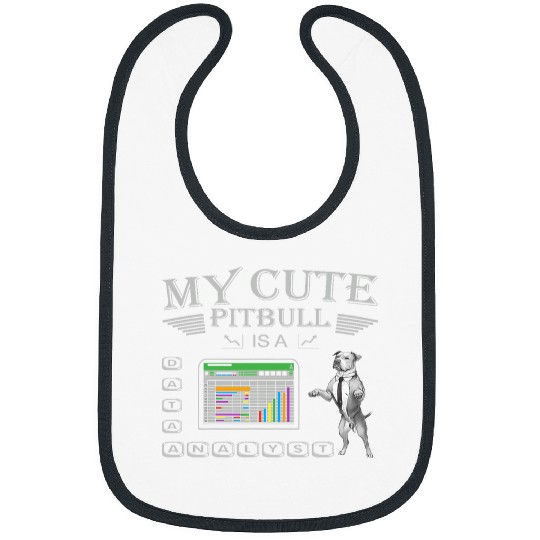 Pitbull Data Analyst Unleashing Insights with Canine Charm Bibs