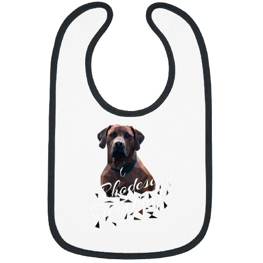 Rhodesian Ridgeback geometric drawing Bibs