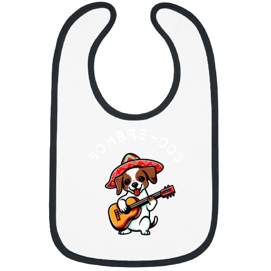 Jack Russell Terrier Sombredog Funny Dog Guitar Bibs