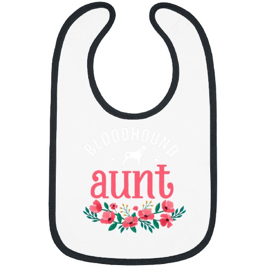 Bloodhound Aunt Dog Gifts Womens Cute Dog Lover Christmas T-Shirt Bibs