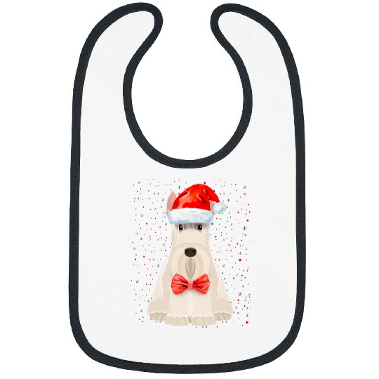 Dog Scottish Terrier Christmas Idea For Women xmass Scottie Dog Bibs