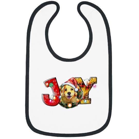 Labrador Lab Dog Joy Christmas Labrador Dog Santa Xmas Bibs