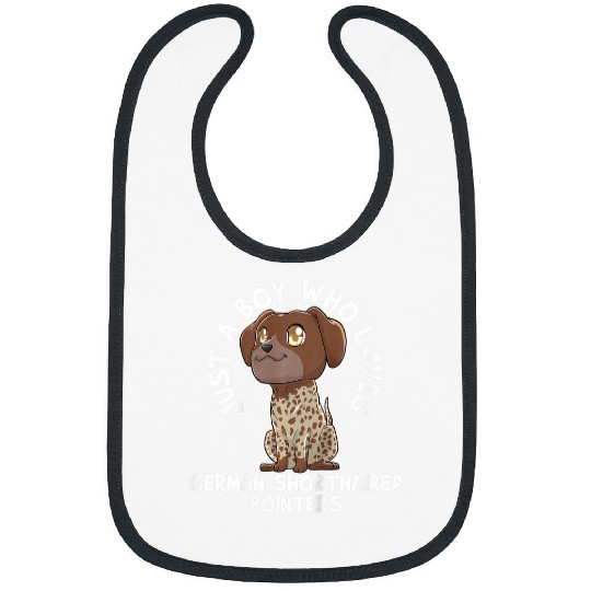 Kids German Shorthaired Pointers Kawaii Dog Gift for Boys Bibs
