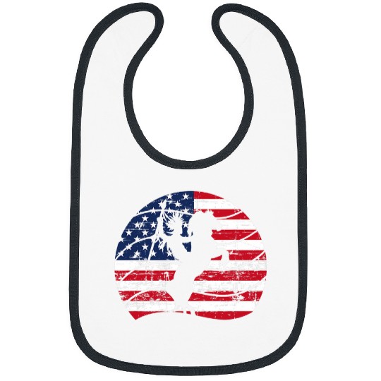 USA Flag Indigenous Horse Riding Indian Native American Bibs