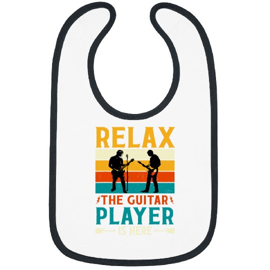 relax guitar player is here music Bibs