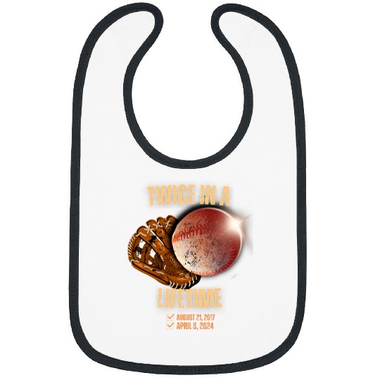 Solar Eclipse Twice in Lifetime 2024 Solar Eclipse baseball Bibs