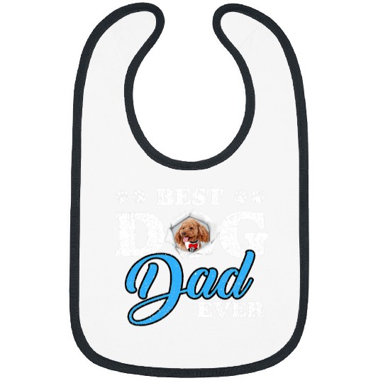 Dog Goldendoodle Best Dog Dad Ever Goldendoodle Lovers 2 Bibs