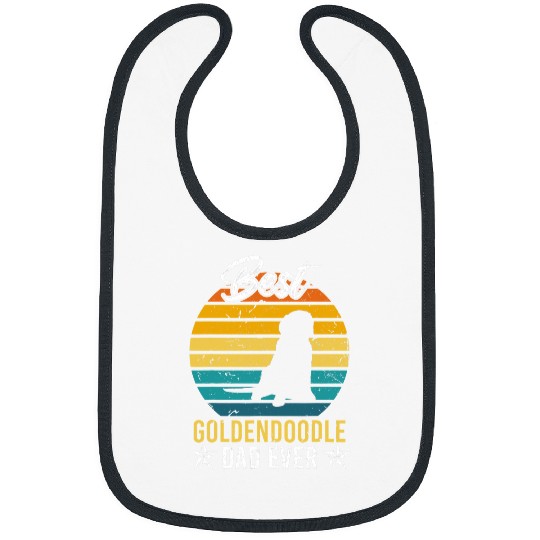 Dog Goldendoodle Best Goldendoodle Dad Ever Gifts Pet Owner 2 Bibs