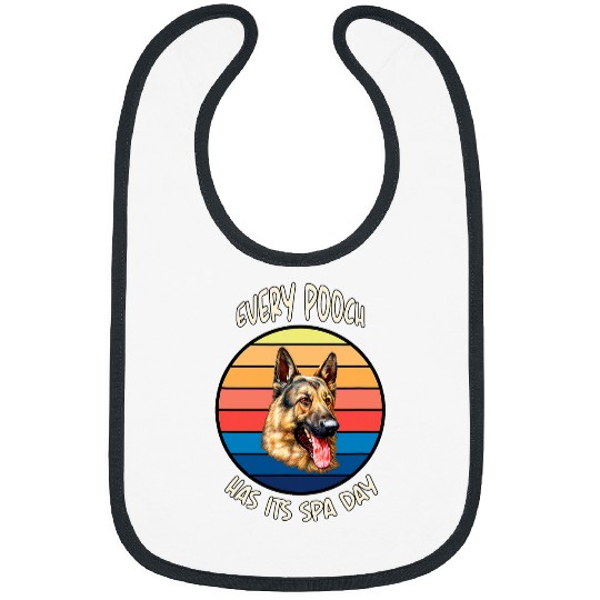Discover German Shepherd Dog Owner Design Every Pooch Has Its Spa Day Bibs